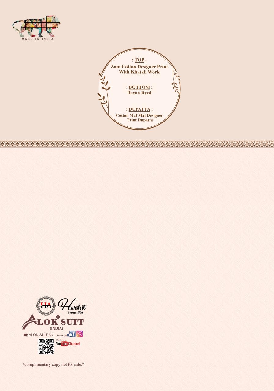 Alok suit rosey-5 unstitched dress materials wholesale